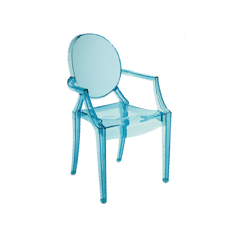 blue ghost chair